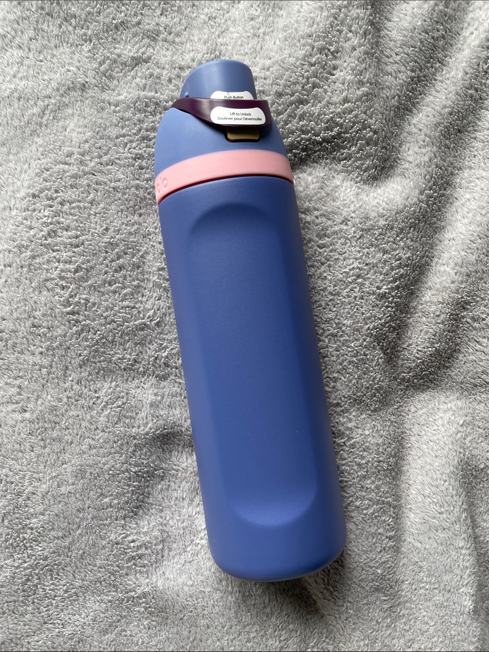 Navy owala water bottle